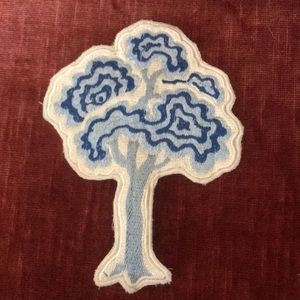 Schumacher Embroidered Tree Pin